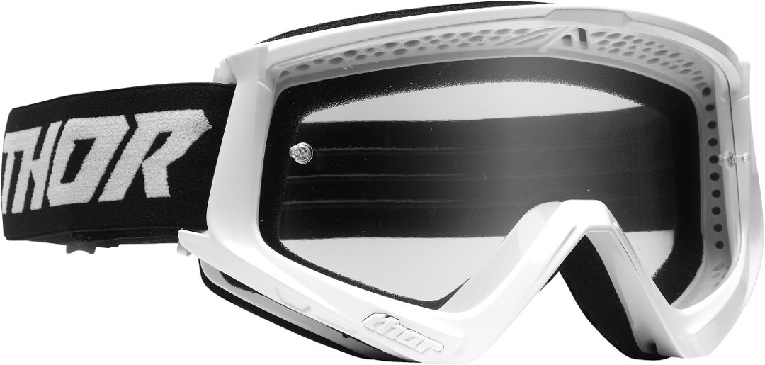 Thor Combat Racer Ochelari de motocross pentru tineret Alb/Negru Figura 1
