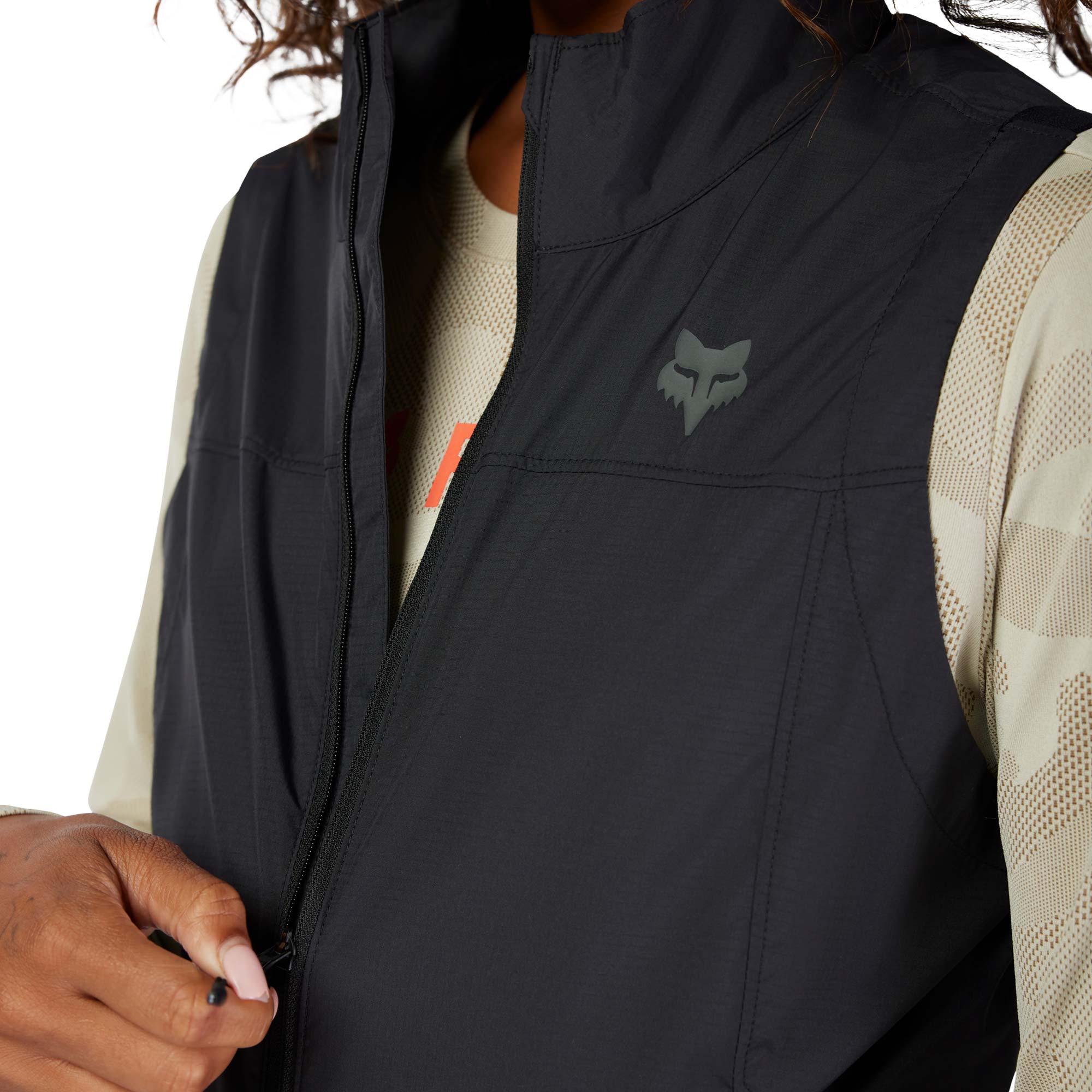 FOX Ranger Wind Ladies Bicycle Vest black XL Figure 7