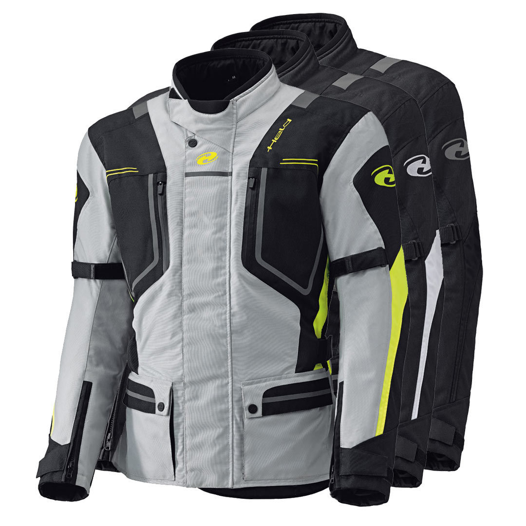Held Zorro wasserdichte Motorrad Textiljacke grau/gelb M Abbildung 2