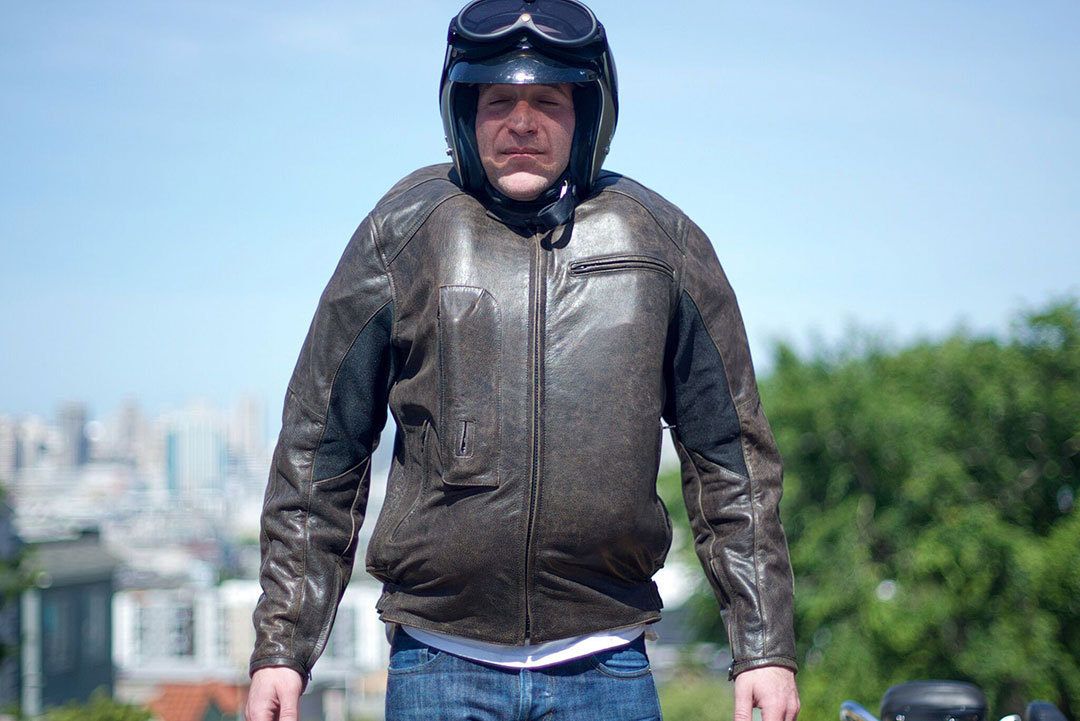 Helite Roadster Airbag Motorcycle Leather Jacket black L Figure 3
