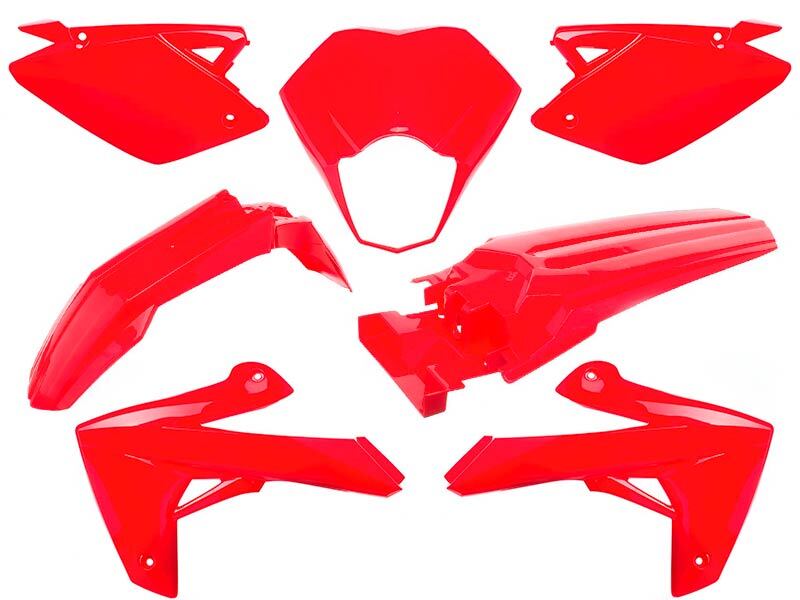 O PARTS Kit Plástico Vermelho Brilhante - Rieju MRT/MRT Pro 50 (09-21) Figura 2