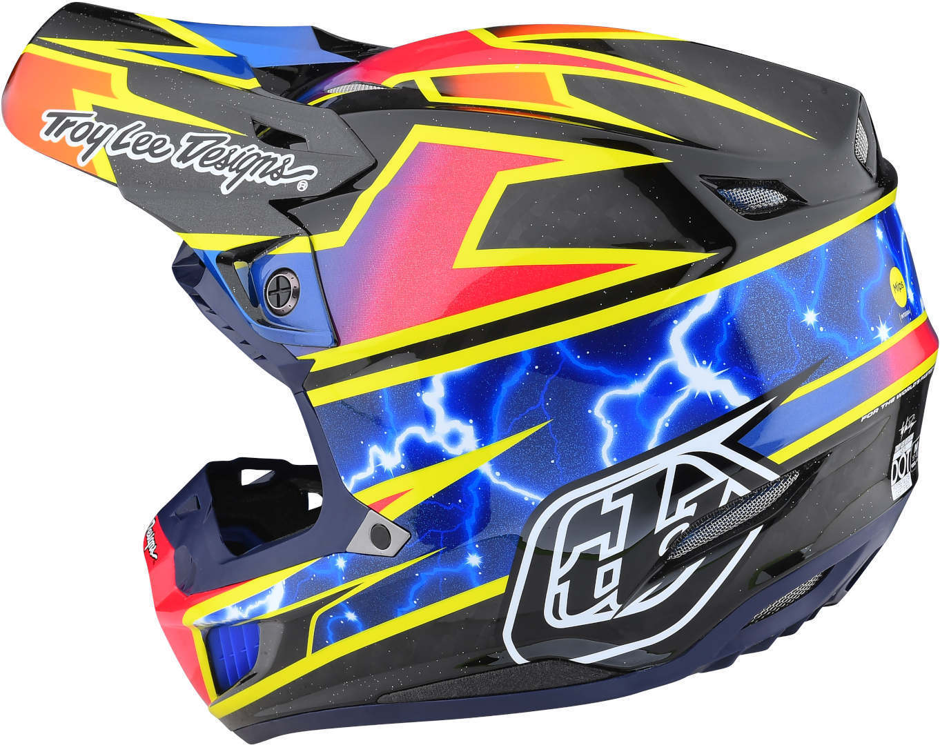 Troy Lee Designs SE5 Lightning MIPS Carbon Casco Motocross nero/rosa M (57/58) Figura 7