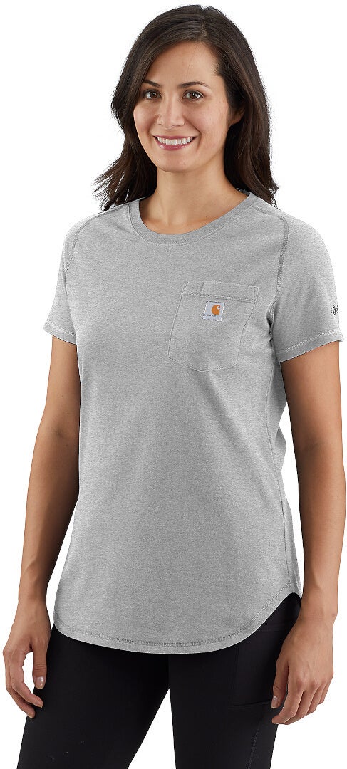 Carhartt Force Relaxed Fit Midweight Pocket Damen T-Shirt hellgrau M Abbildung 2