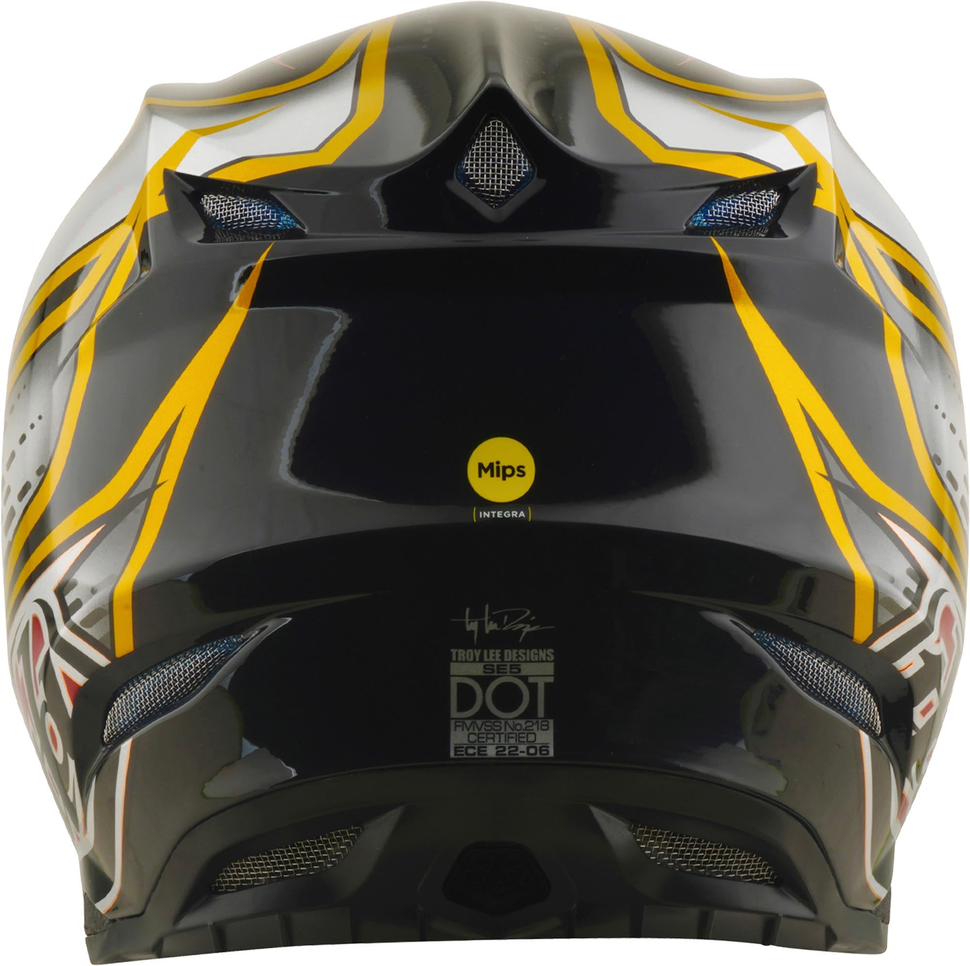 Side view of Troy Lee Designs SE5 Composite MIPS Wings Motocross Helmet