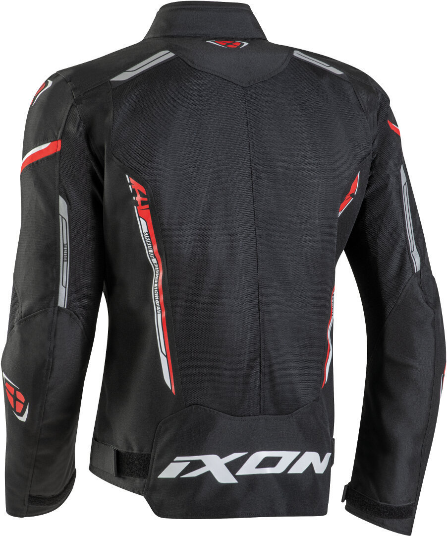Ixon Striker Air WP Motorcycle Textile Jacket black/white/red 3XL Figure 2