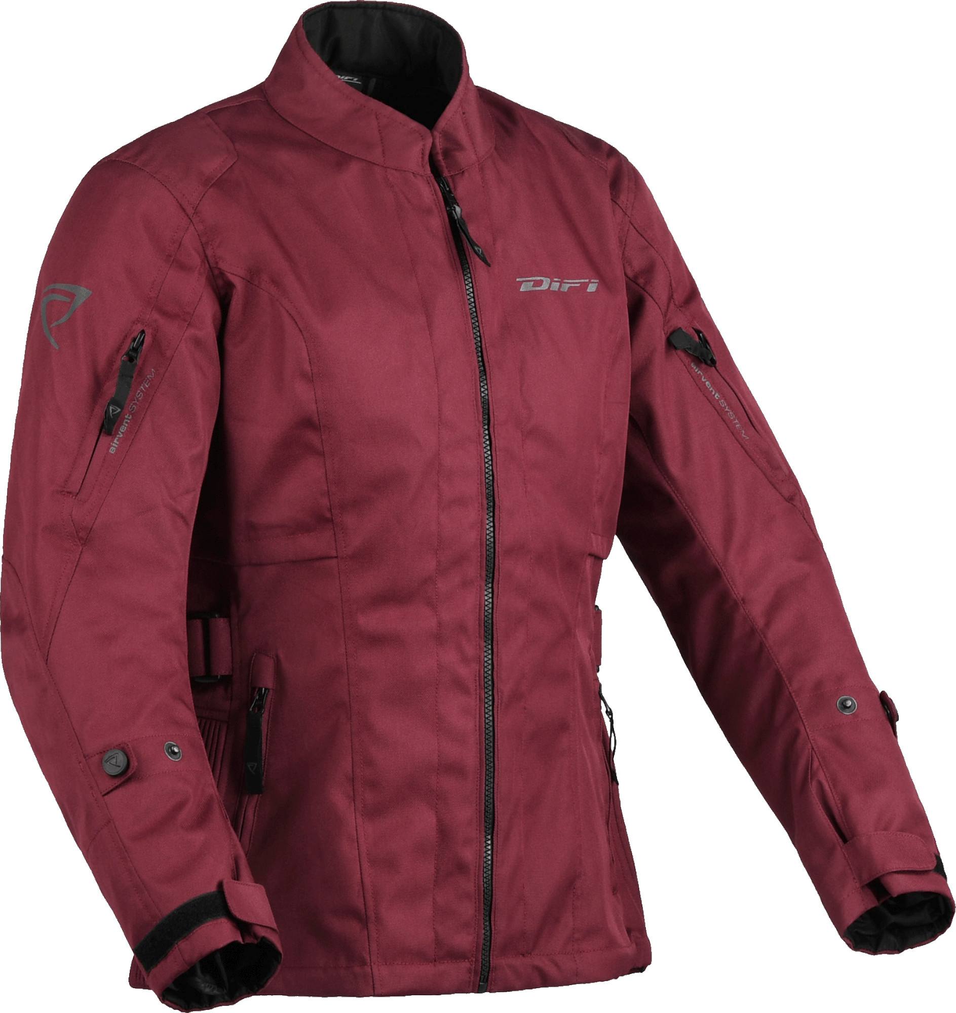 DIFI Pearl Aerotex imperméable dames moto textile veste Rouge bordeaux 2XL Figure 1