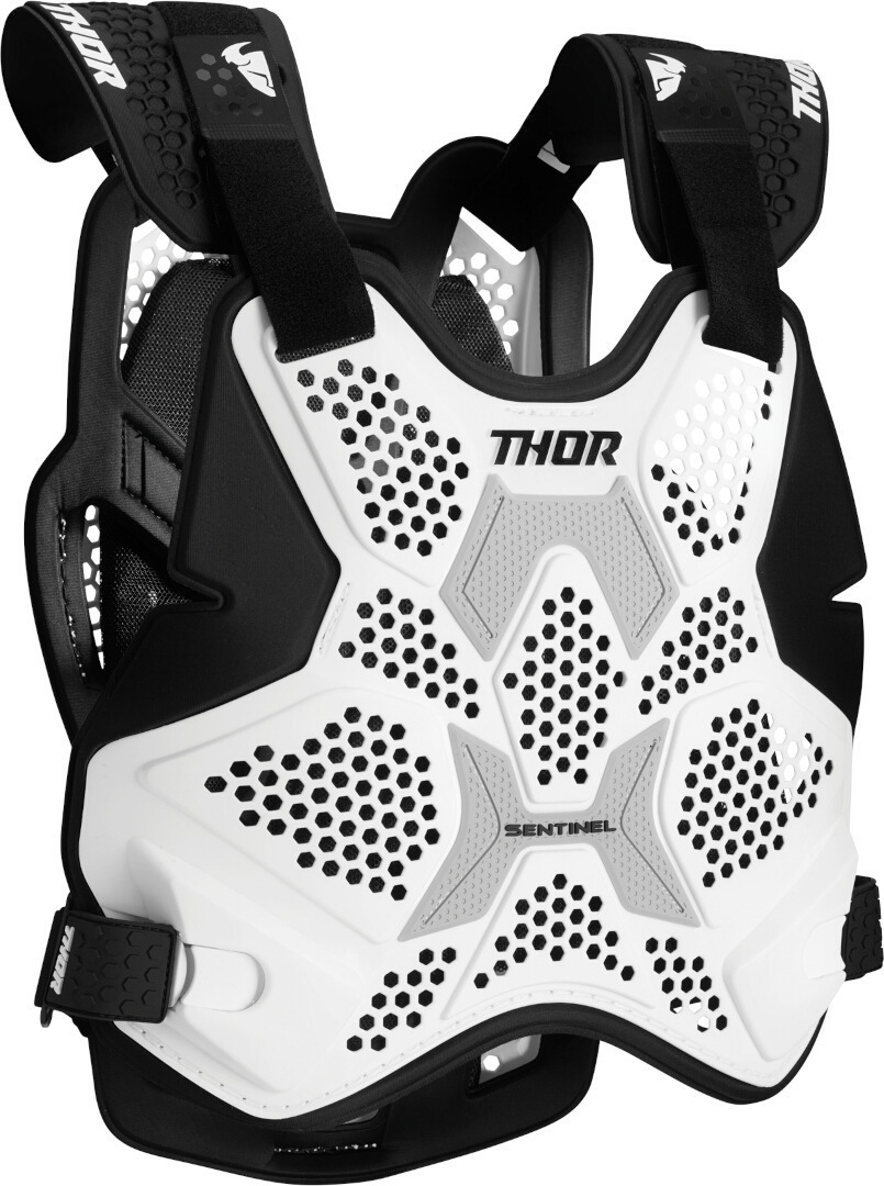 Thor Sentinel Pro Vestă de protecție pentru motocross Alb/Negru XL/XXL Figura 1