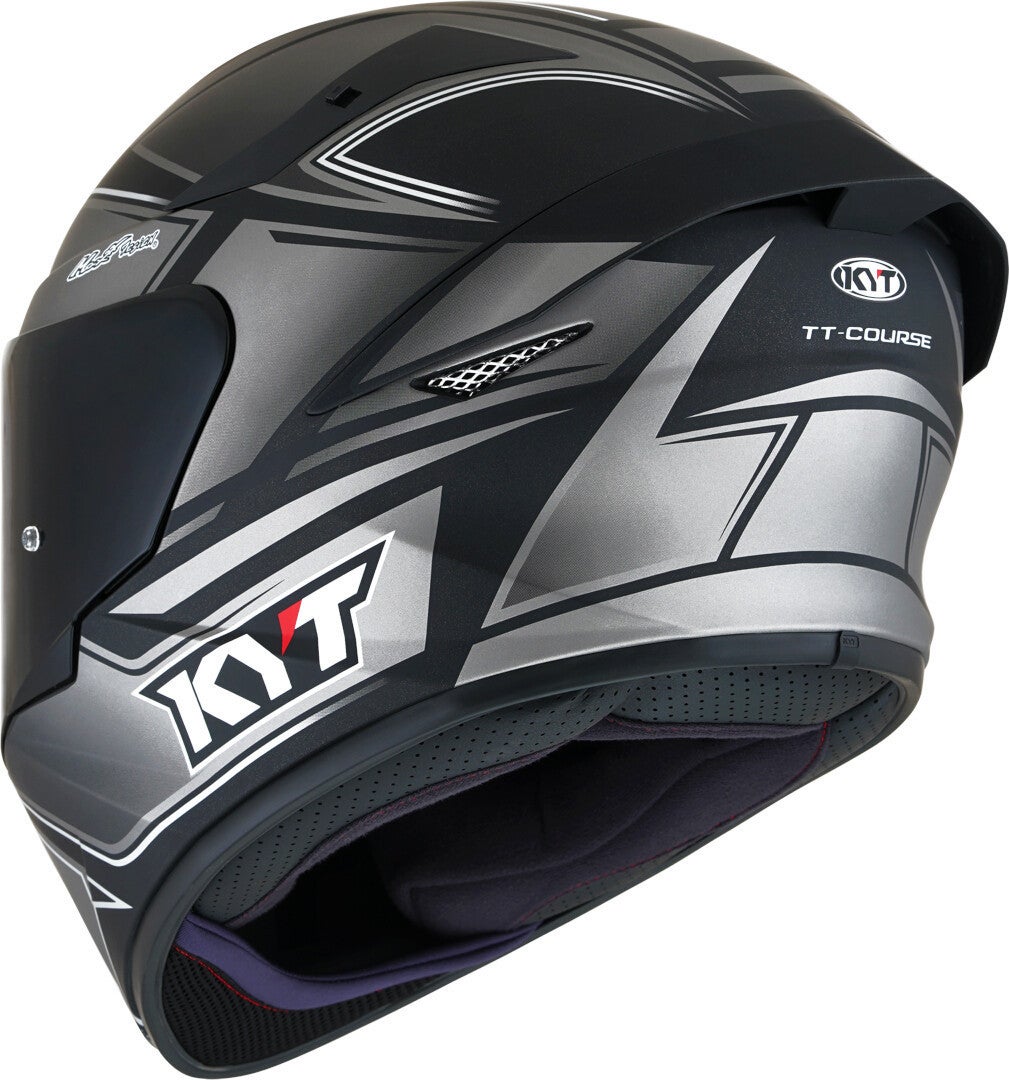 KYT TT Course Tourist Helmet grey/black M (57/58) Figure 3