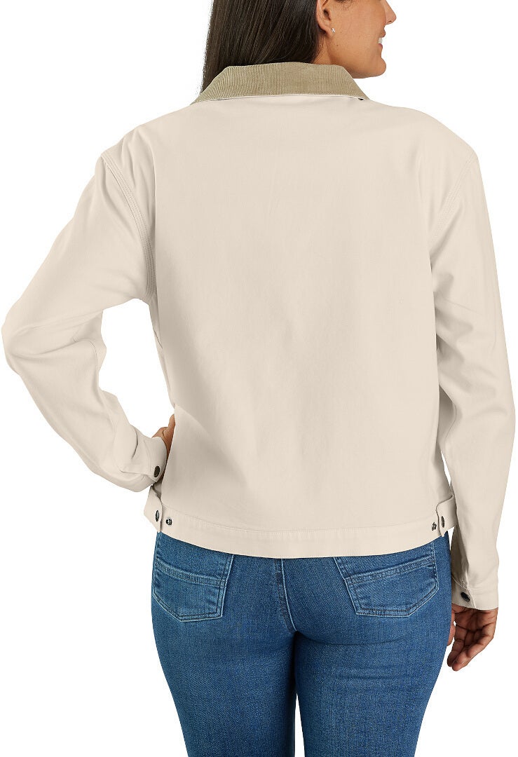 Carhartt Rugged Flex Relaxed Fit Canvas Detroit Dame Jakke Fløde M Figur 2