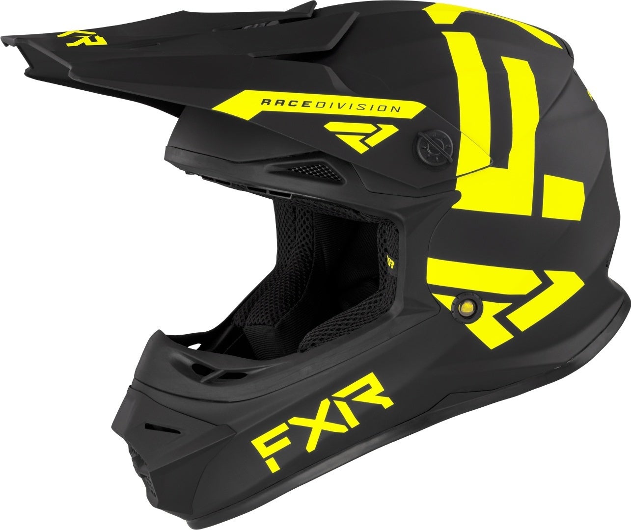 FXR Legion MX Gear Casco Motocross Giovanile nero/giallo Y/M (50/51) Figura 3