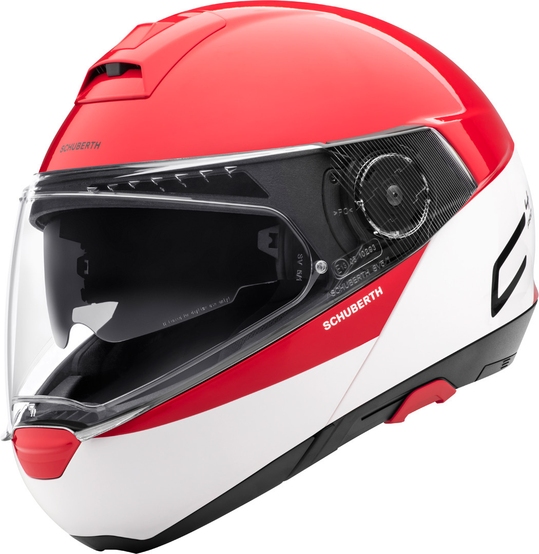 Schuberth C4 Pro Swipe Klapphelm weiß/rot XL (61) Abbildung 1