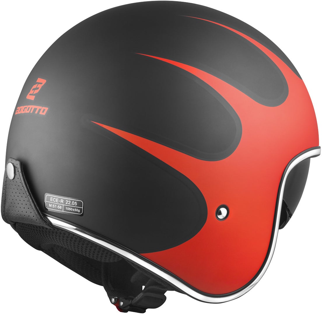 Bogotto V537 Wogi Jethelm schwarz matt/rot M Abbildung 2