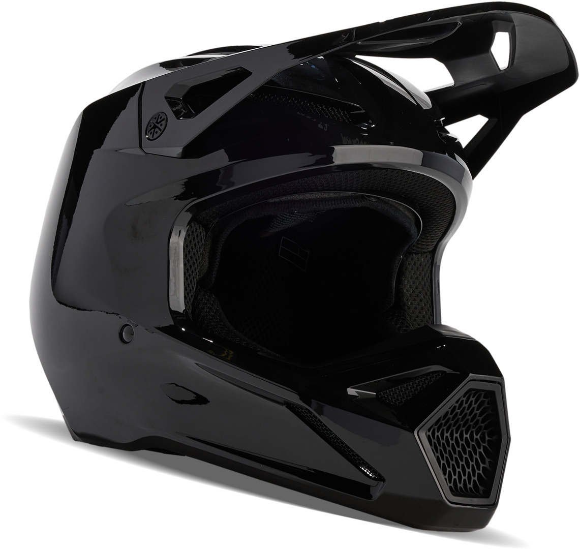 FOX V1 Solid Casco de motocross negro XXL (63/64) Figura 1