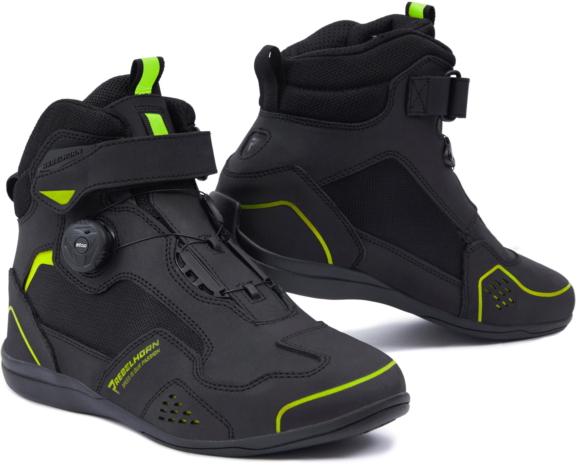 Rebelhorn Spark 2 Chaussures moto noir/jaune 45 Figure 1
