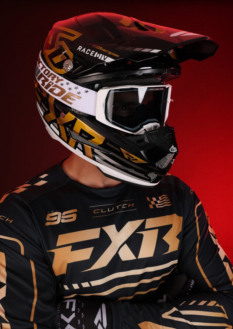FXR Clutch 2025 Motocross trøje Sort/guld S Figur 5