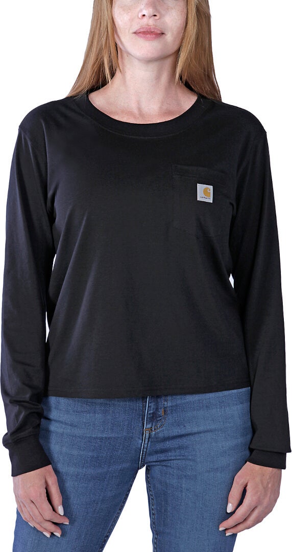 Carhartt Relaxed Fit Lightweight Pocket Camicia a maniche lunghe da donna nero L Figura 3