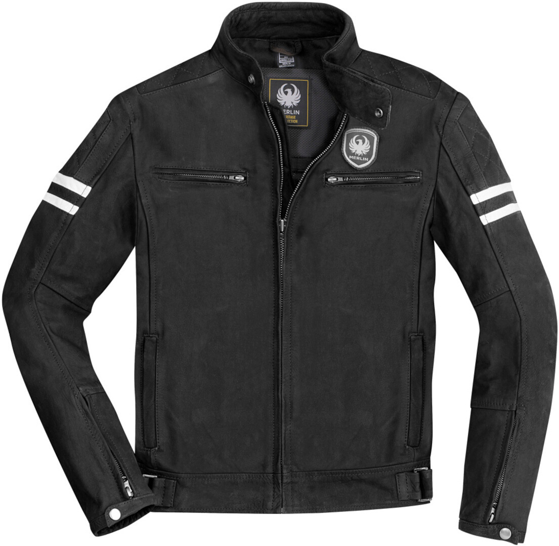 Merlin Hixon Heritage Motorcycle Leather Jacket black L Figure 3