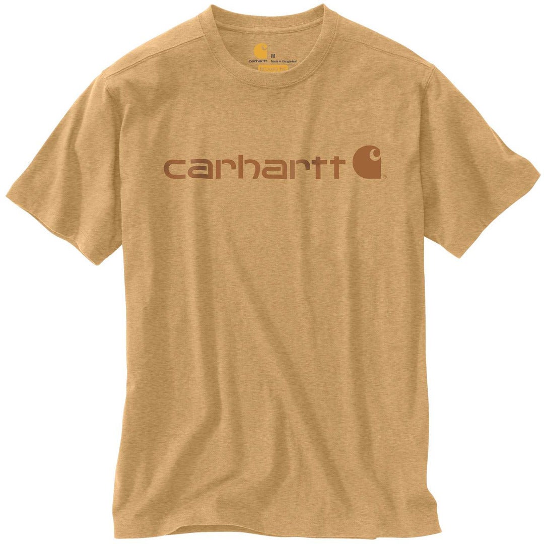 Carhartt EMEA Core Logo Workwear Short Sleeve Triko Poušť M Obrázek 1