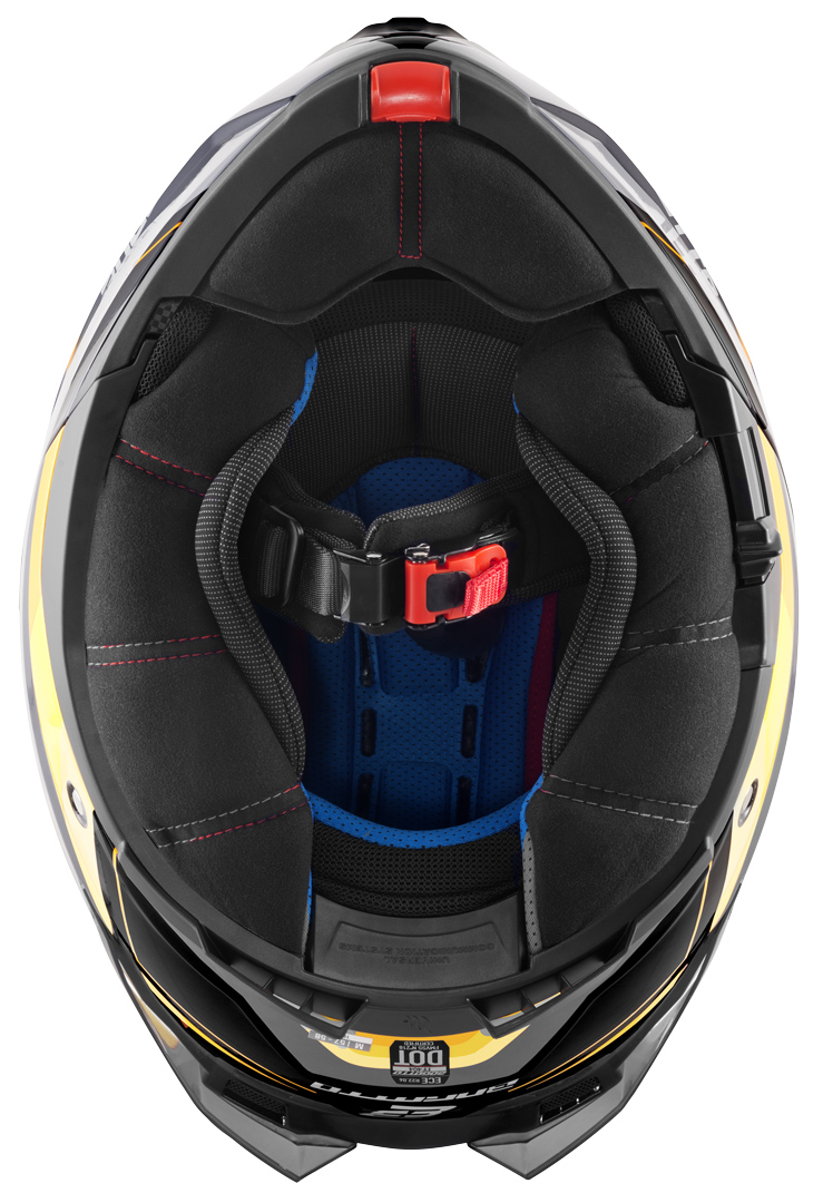 Bogotto FF404 Ezion Cască Flip-Up Negru mat/galben M Figura 8