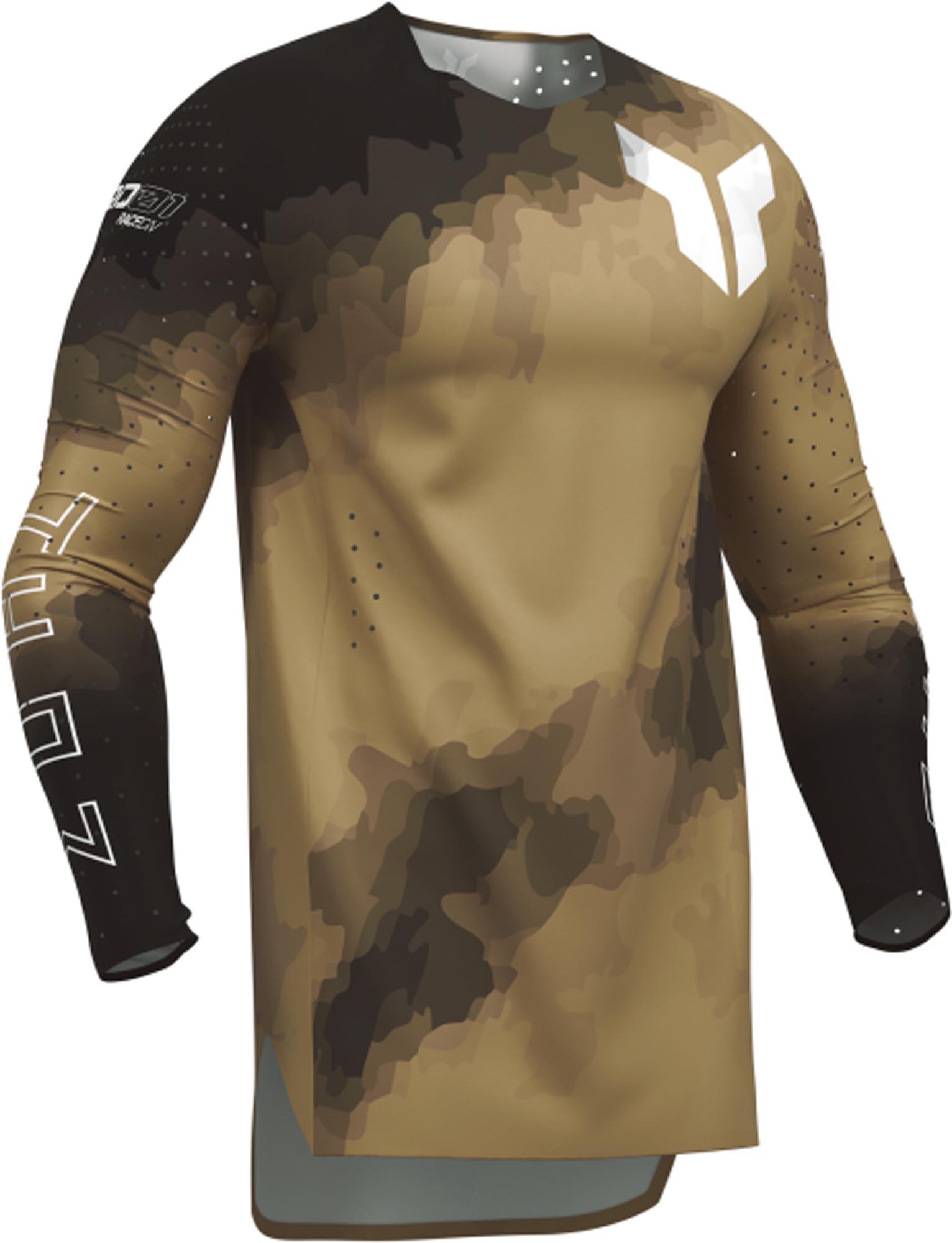 Thor Sportmode Carbon Motocrosstrøje Sort/kobber S Figur 3