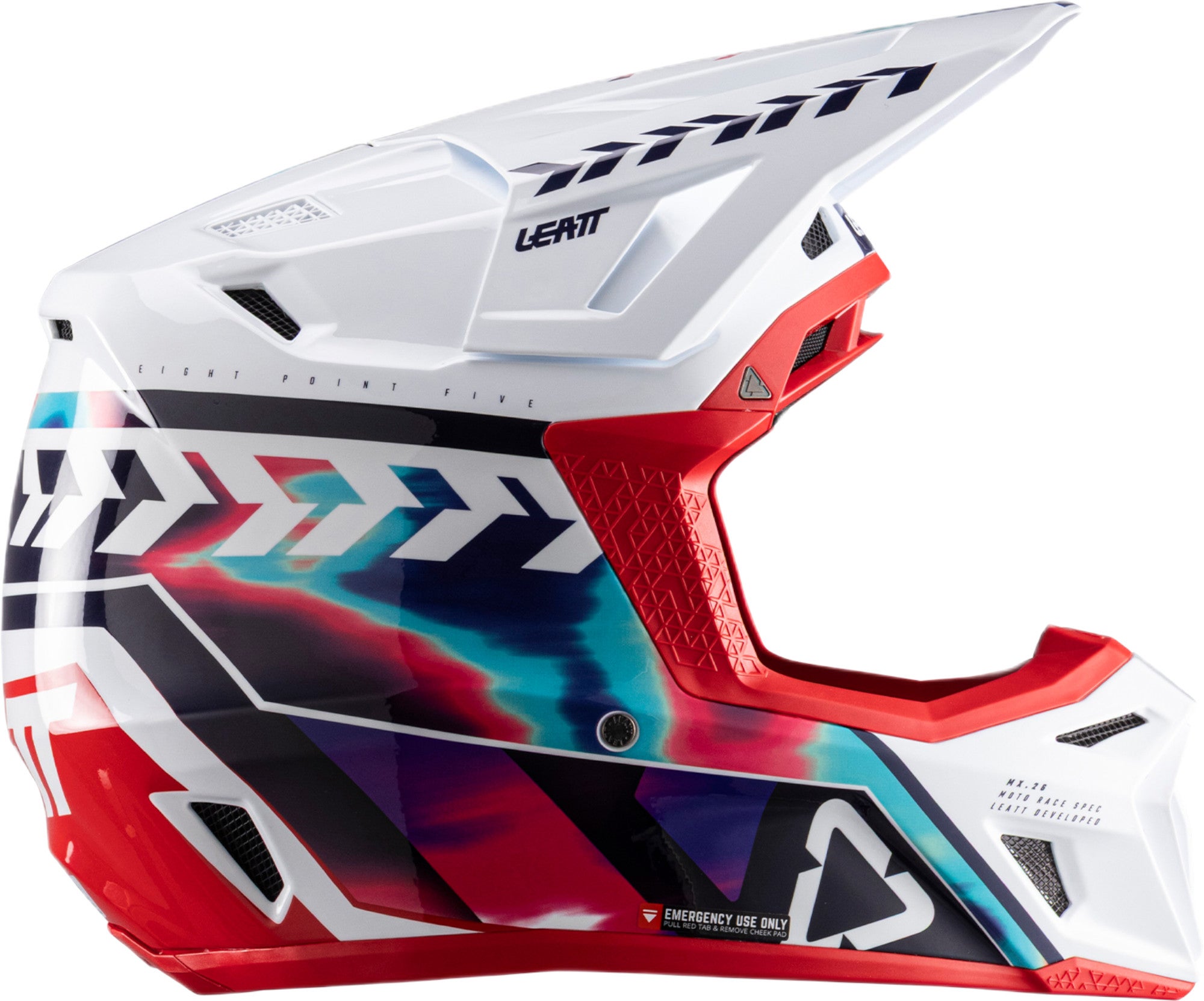 Leatt 8.5 V26 Motocross Helm mit Brille multi/rot M (57/58) Abbildung 3