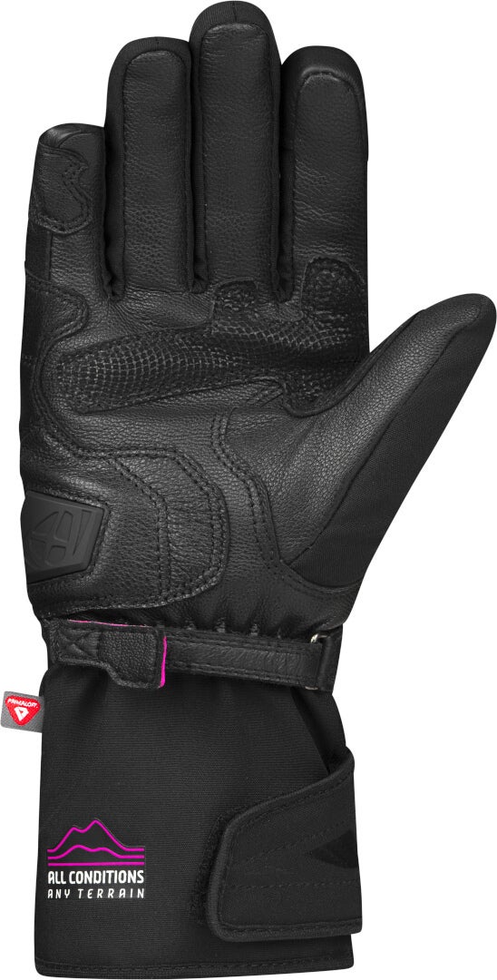 Ixon Pro Rescue 3 Vandtætte damer vinter motorcykelhandsker sort/pink 2XL Figur 2