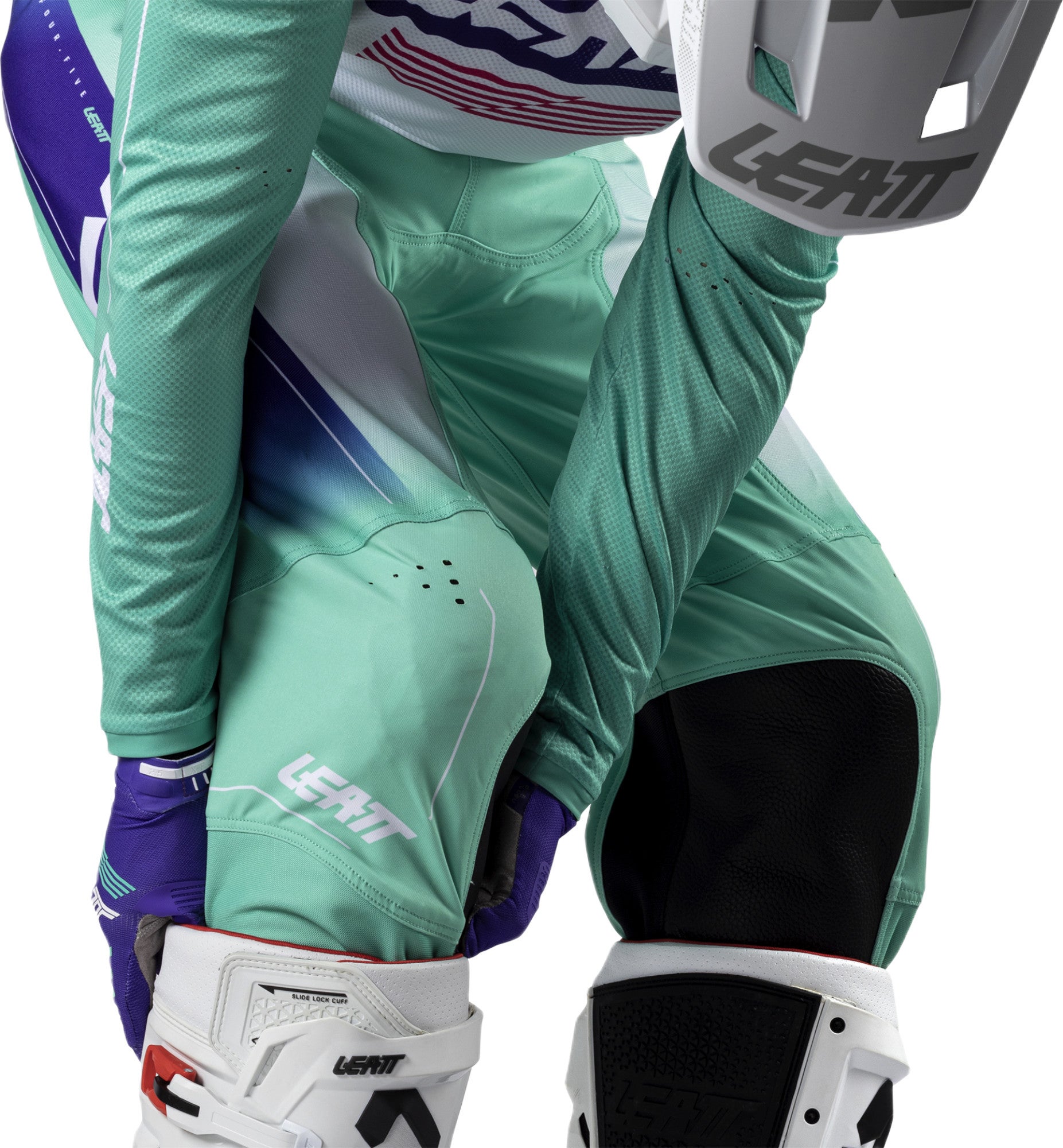 Leatt Moto 4.5 V26 Pantalons de motocross violet/vert M Figure 7