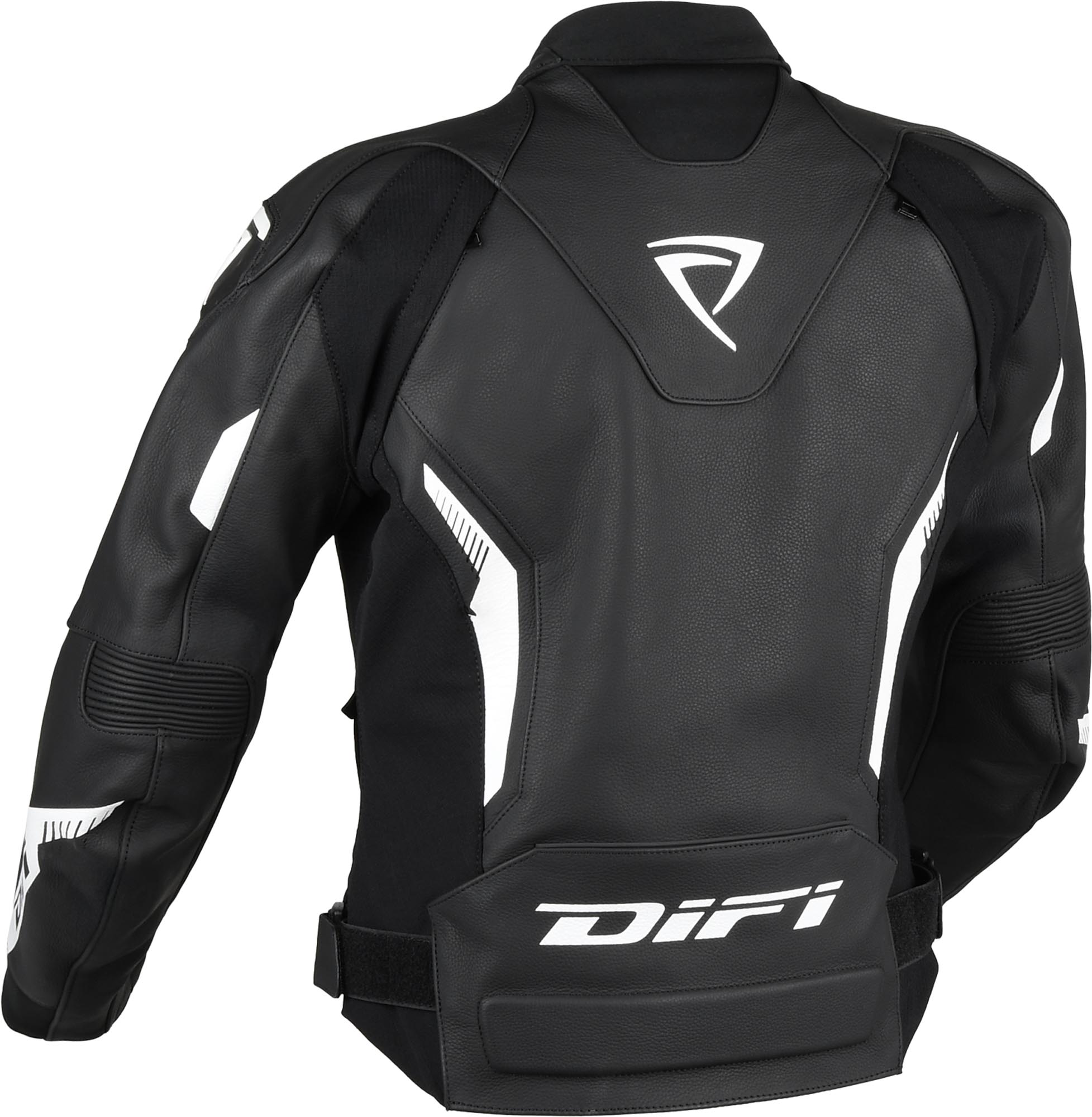 DIFI Instinct Dames motorleren jas zwart/wit M Figuur 2