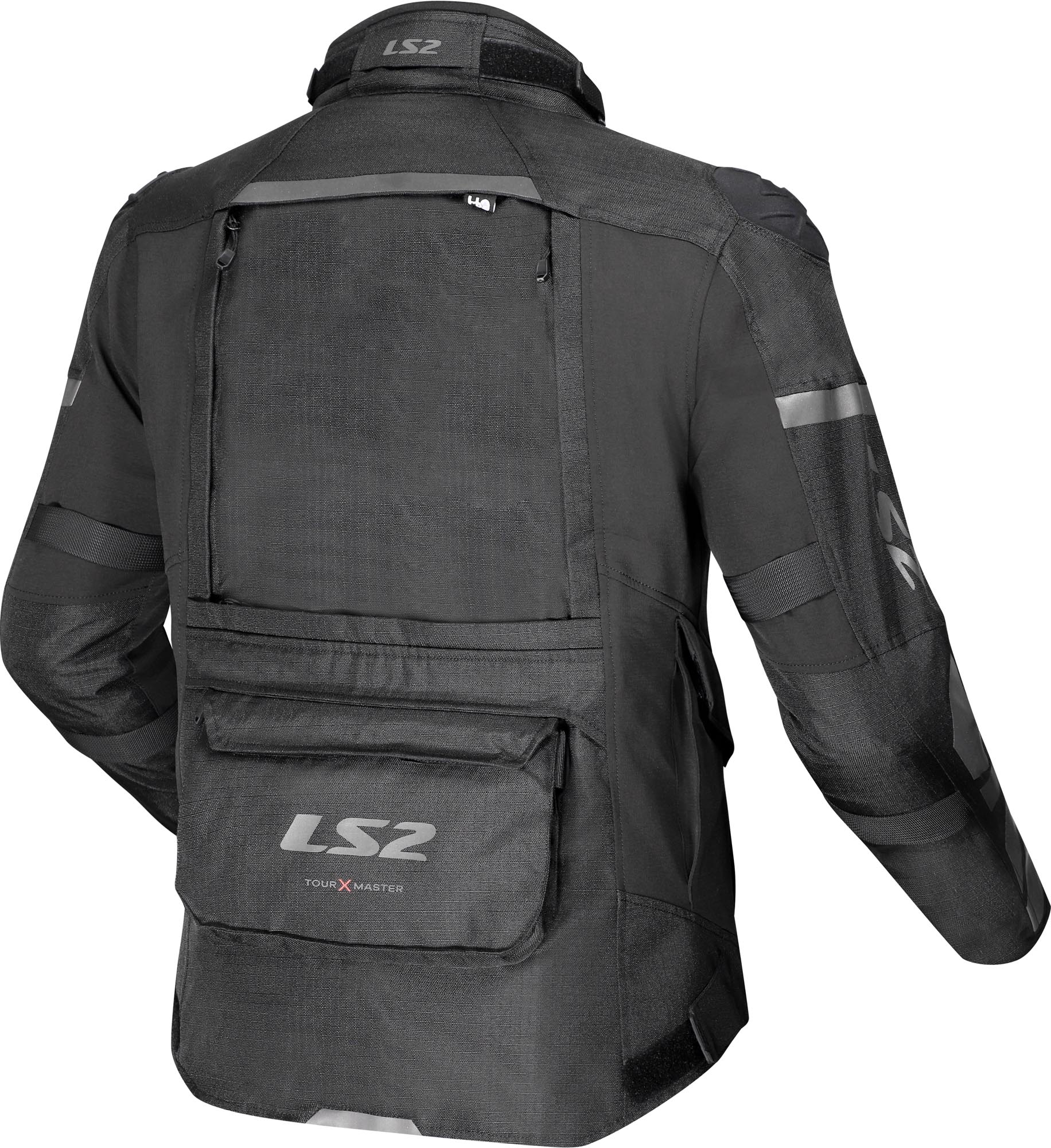 LS2 X-Master waterproof Motorcycle Textile Jacket black 4XL Figure 2