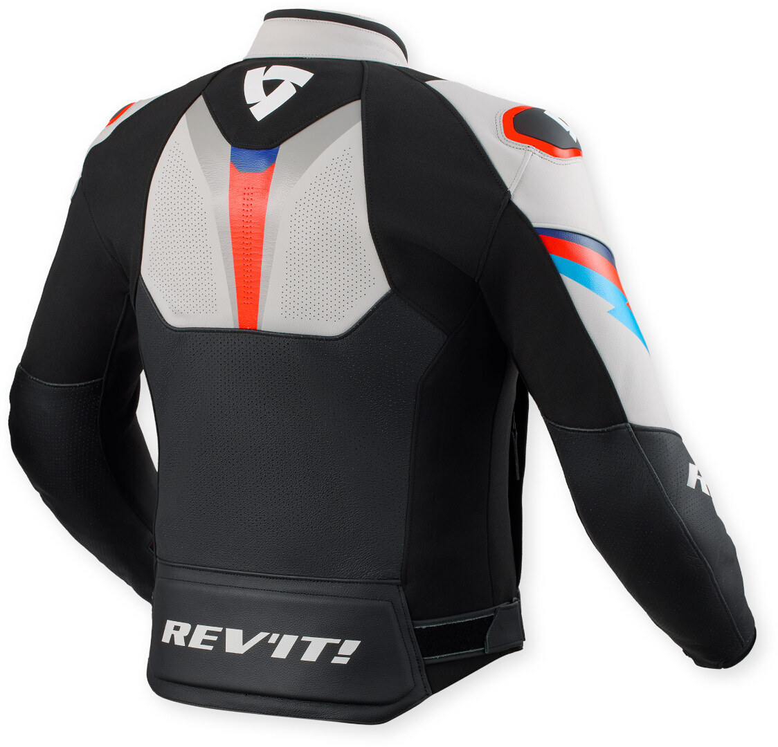 Revit Quantum 3 perforated Motorcycle Leather Jacket black/light grey 56 Figure 2