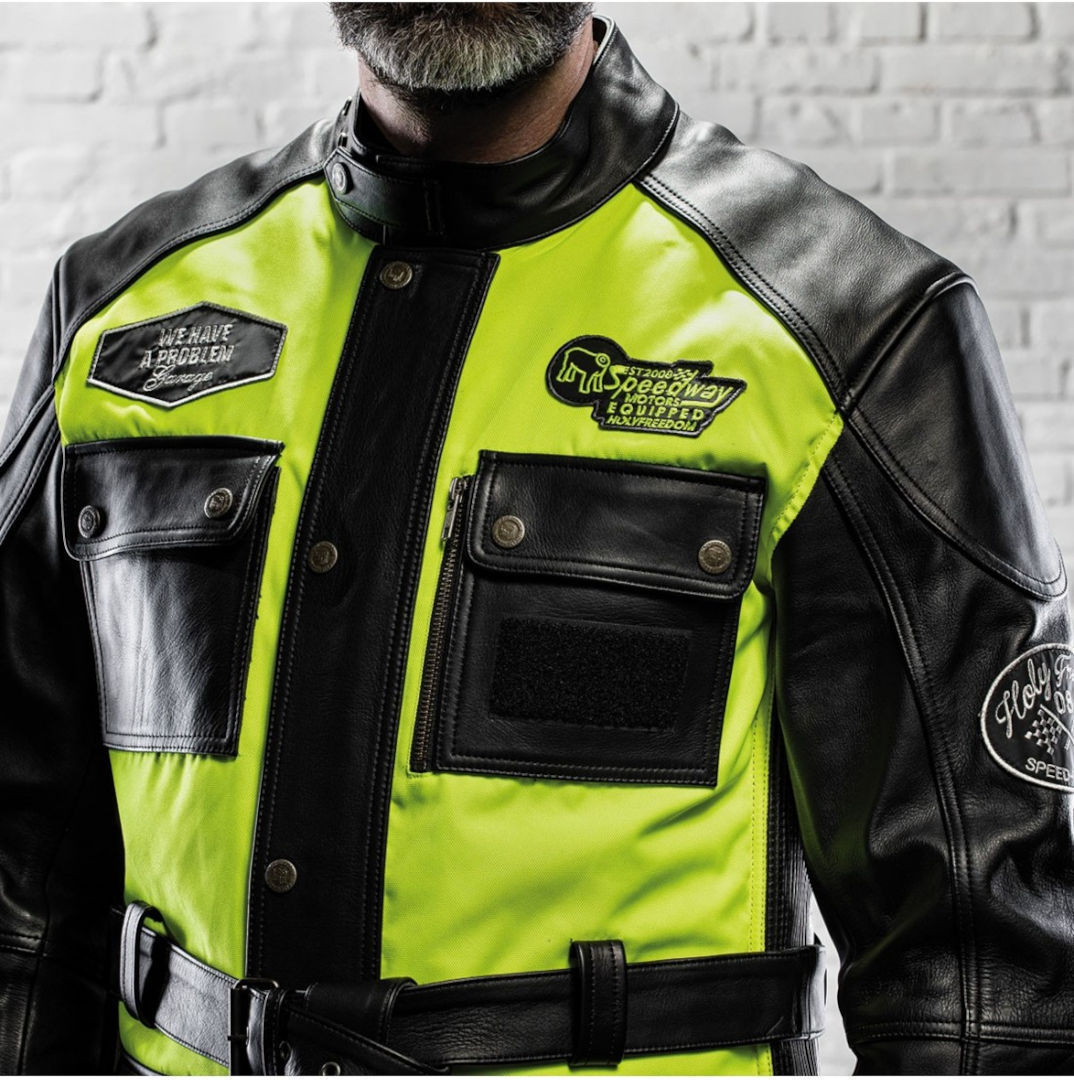HolyFreedom Quattro Vision Motorcycle Leather/Textile Jacket M Figure 8