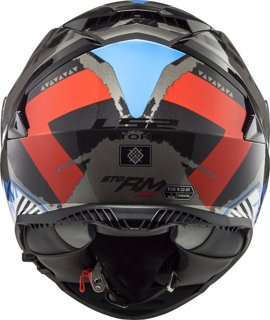 LS2 FF800 Storm Sprinter Helmet black/grey/red M (57/58) Figure 3