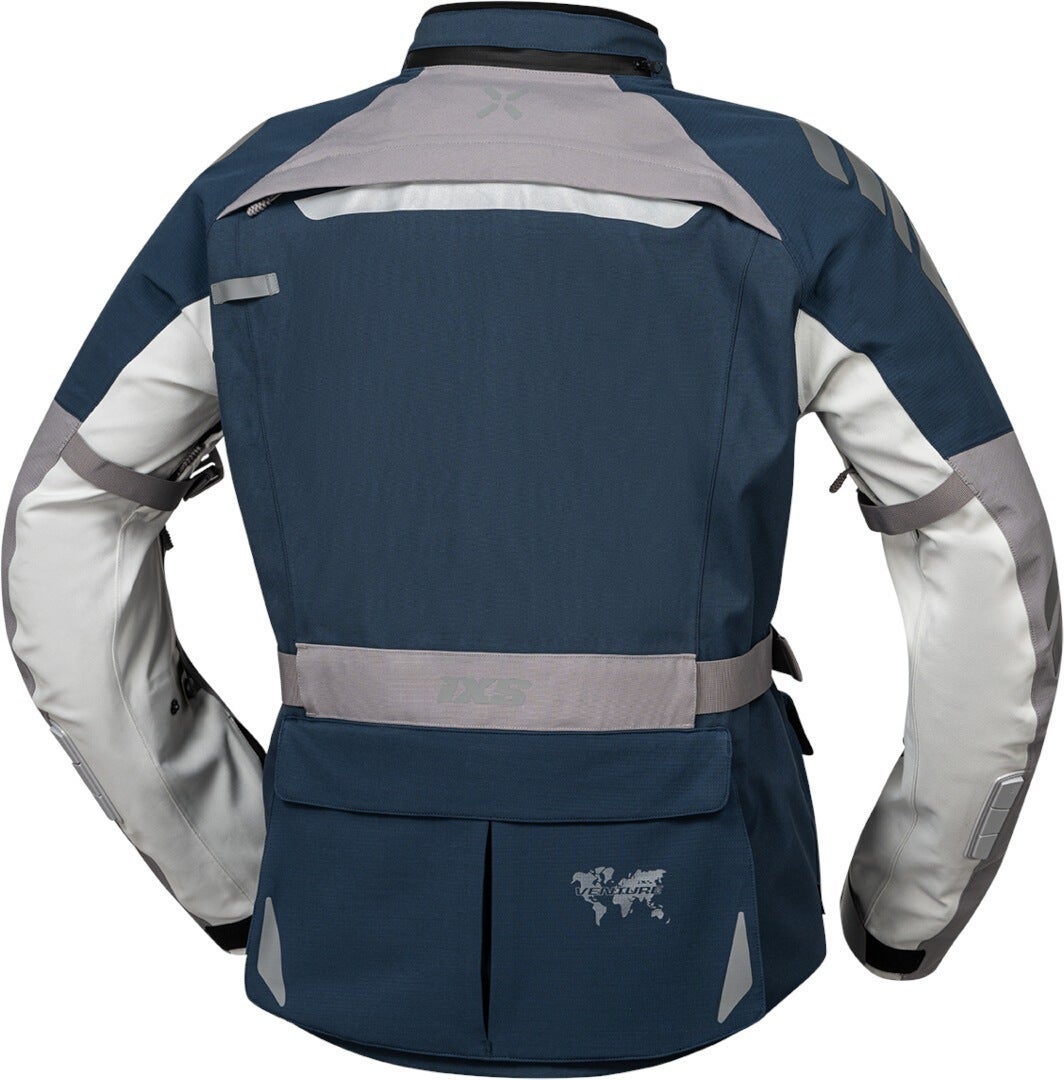 IXS Venture-STX 1.0 wasserdichte motorrad textiljacke blu/grigio M Figura 2