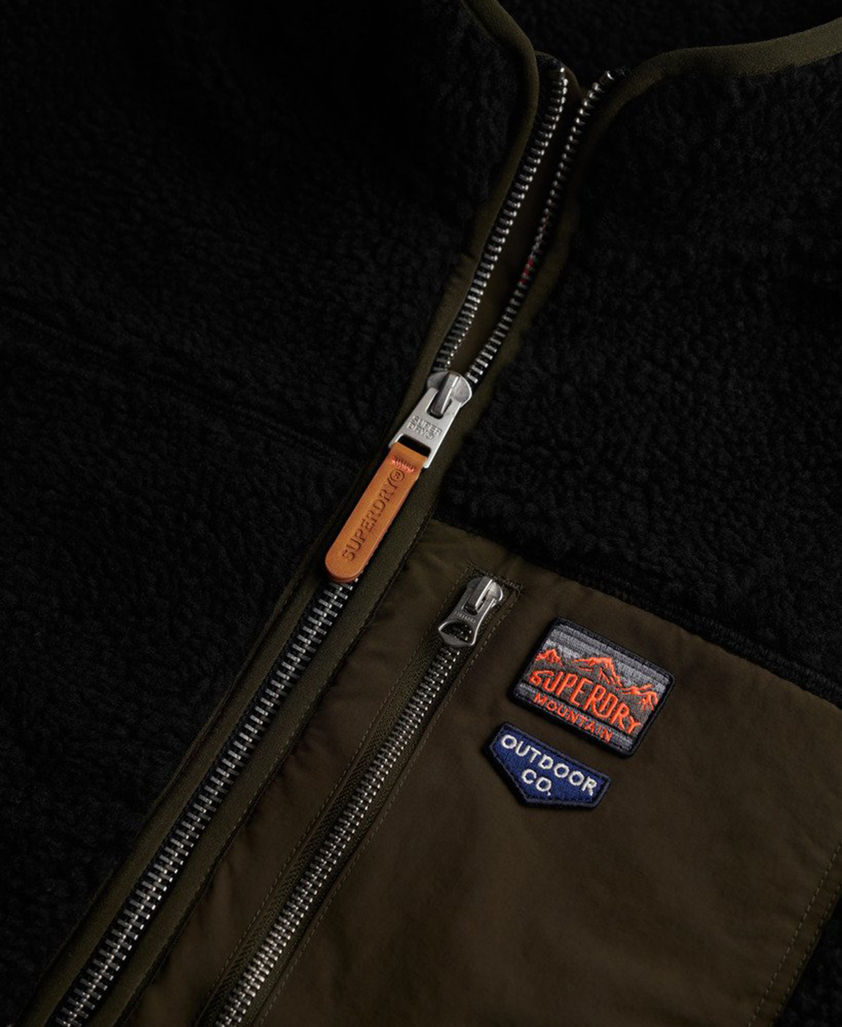 Superdry & Co Vintage Retro Fleecová bunda černá M Obrázek 2