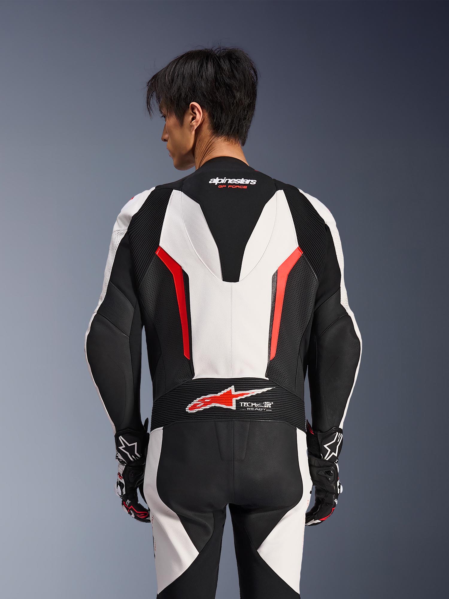 Alpinestars GP Force V2 1-Teiler Motorrad Lederkombi weiß/schwarz/rot 54 Abbildung 6
