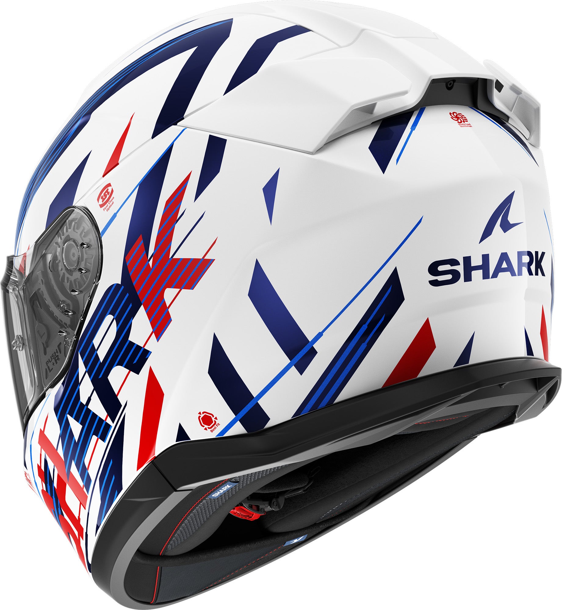Shark D-Skwal 3 Dashed bijela/plava/crvena M (57/58) Slika 2