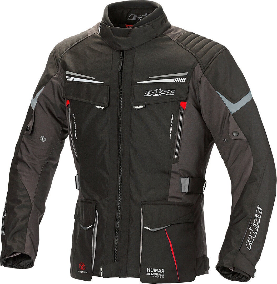 Büse Lago Pro Motorcycle Textile Jacket black 11XL Figure 1