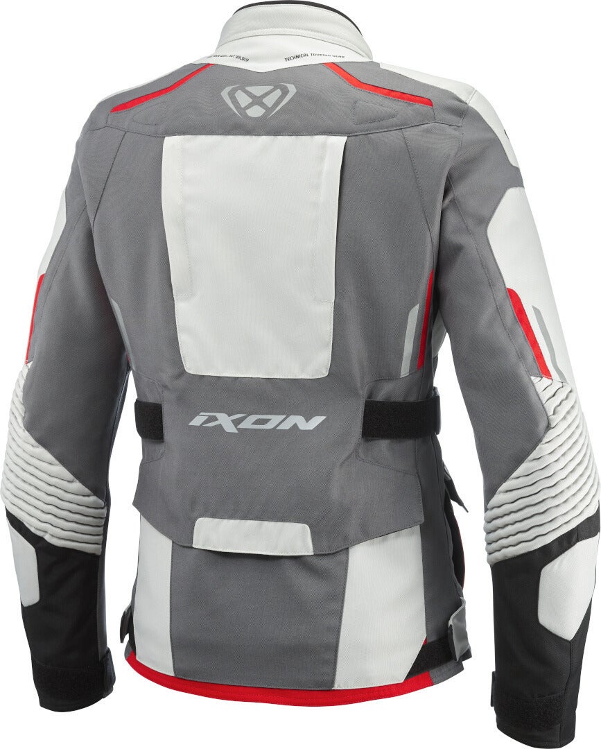 Ixon Midgard Waterproof Ladies Motorcycle Textile Jacket black/grey/red M Figure 2