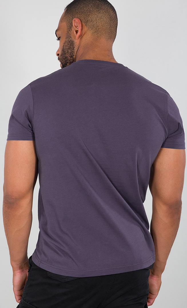 Alpha Industries Basic T-Shirt dunkles violett S Abbildung 2