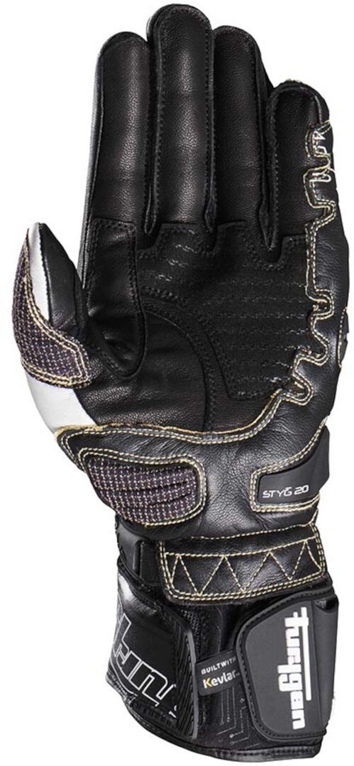 Furygan Styg20 Built With Kevlar® Motorcycle Gloves black/white L Figure 3