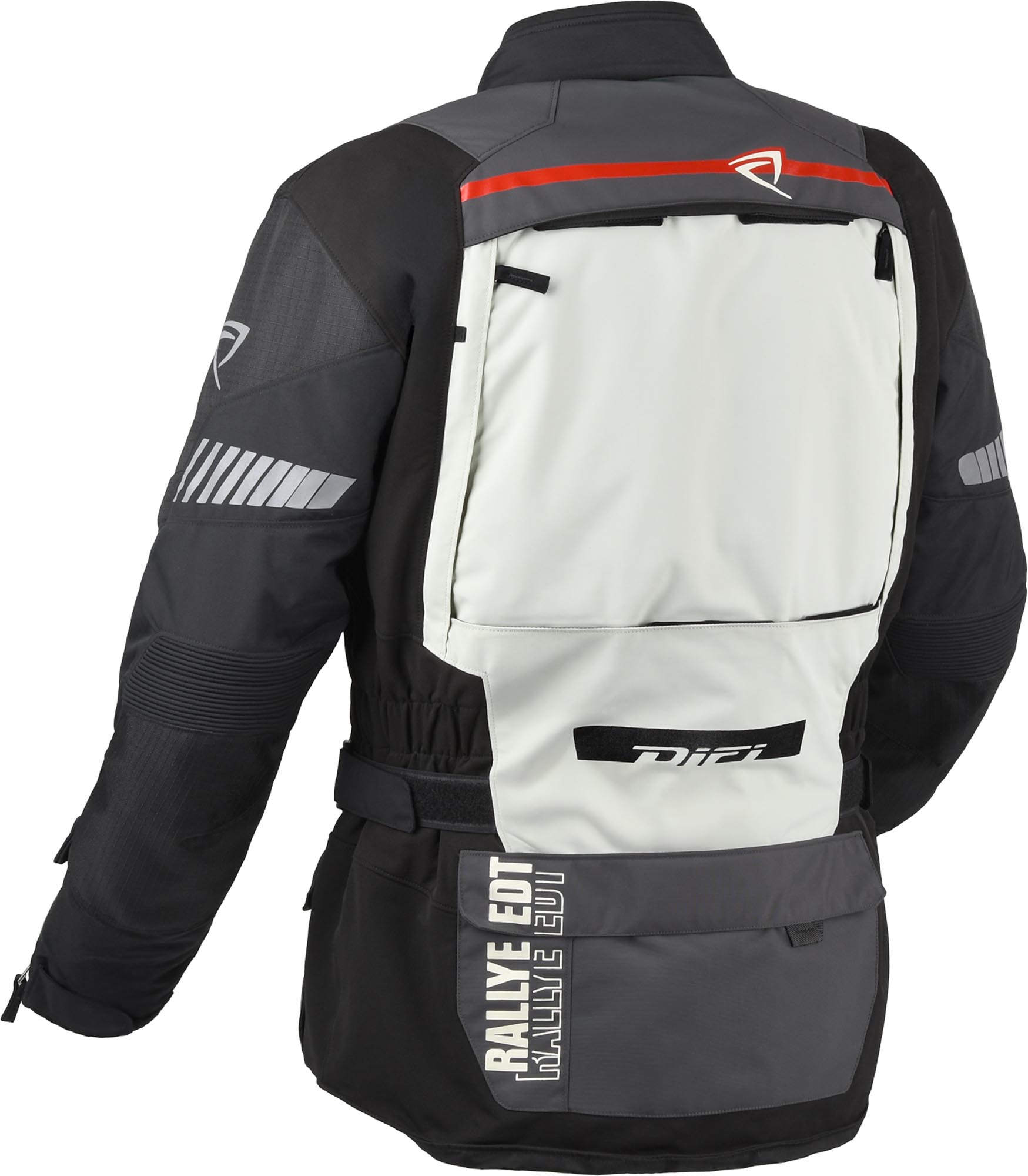 DIFI Sierra Nevada 4 waterproof Motorcycle Textile Jacket grey/black/red M Figure 2