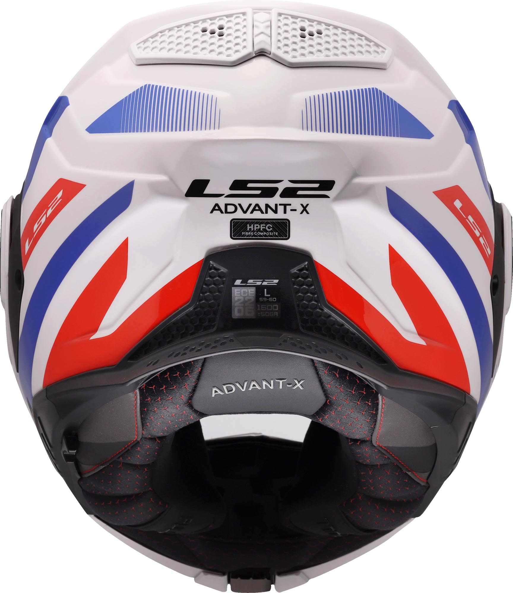 LS2 FF901 Advant X Nova Helm wit/blauw/rood Verlies (59/60) Figuur 4
