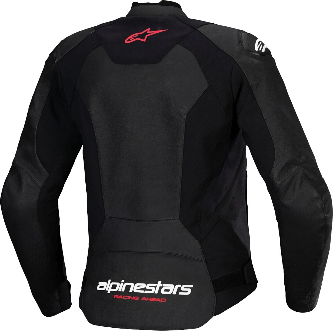 Alpinestars Stella Faster V3 Jacke de piele pentru motociclete feminine Coral Negru/Alb/Fluo 46 Figura 2