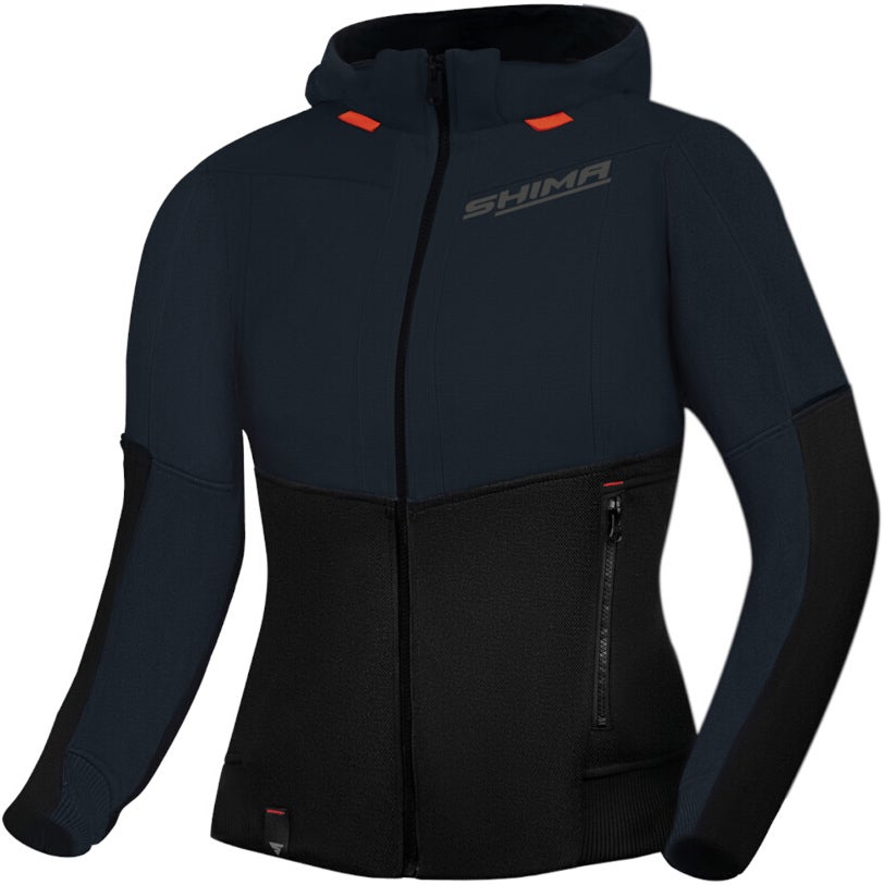 SHIMA Daybreaker Sweat à capuche zippé moto pour dames gris XL Figure 1