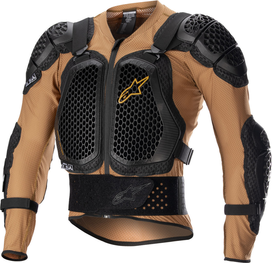 Alpinestars Bionic Action V2 프로텍터 재킷 베이지색 XL 그림 1