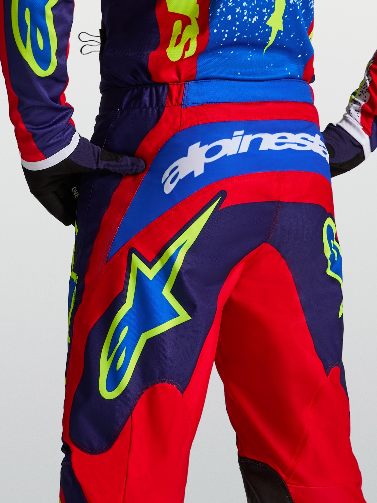 Alpinestars Fluid Drag モトクロスパンツ 青/赤/白 30 図9