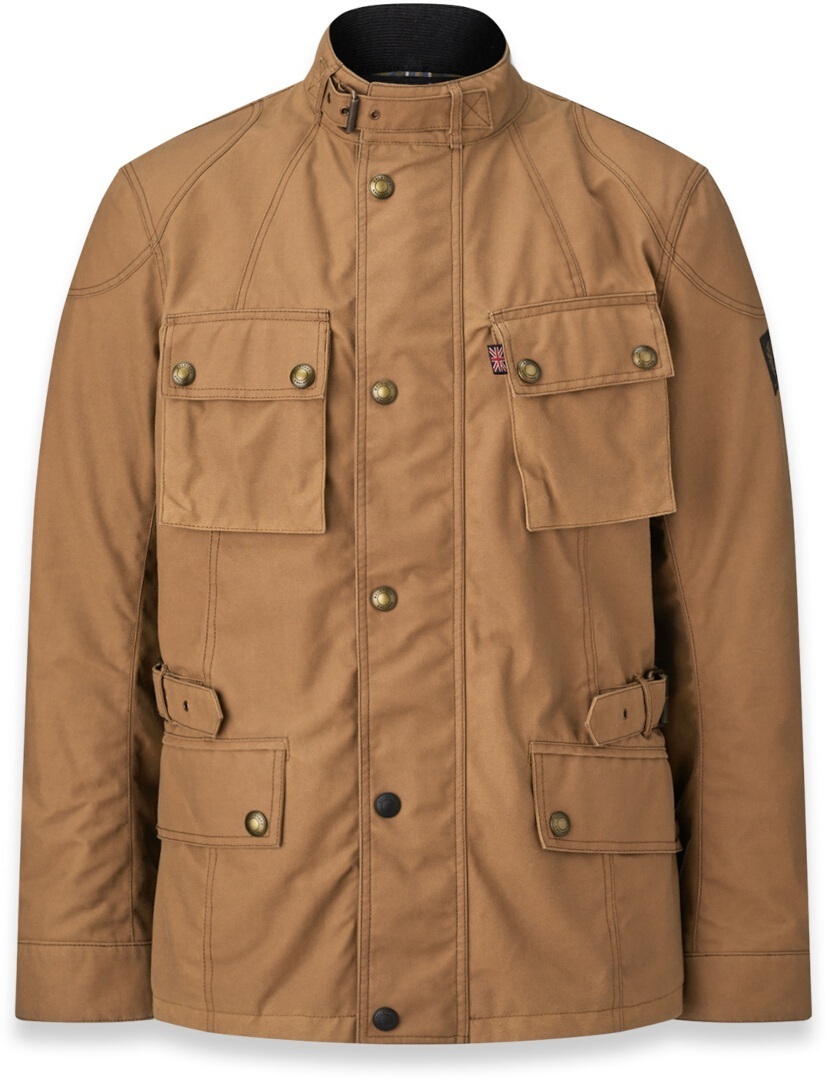 Belstaff Crosby waterproof Motorcycle Wax Jacket Sand S Figure 1