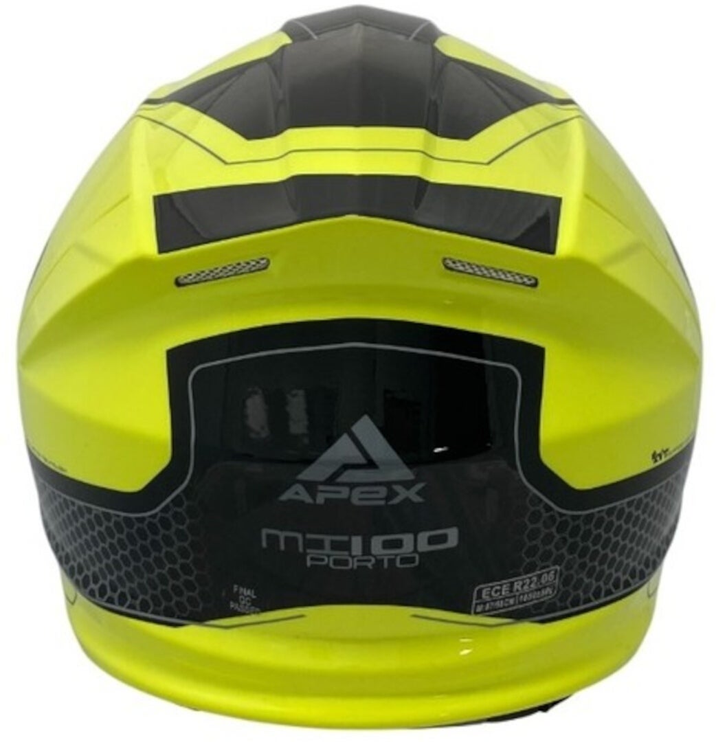 APEX MI100 Porto Klapphelm schwarz/gelb L (59/60) Abbildung 2