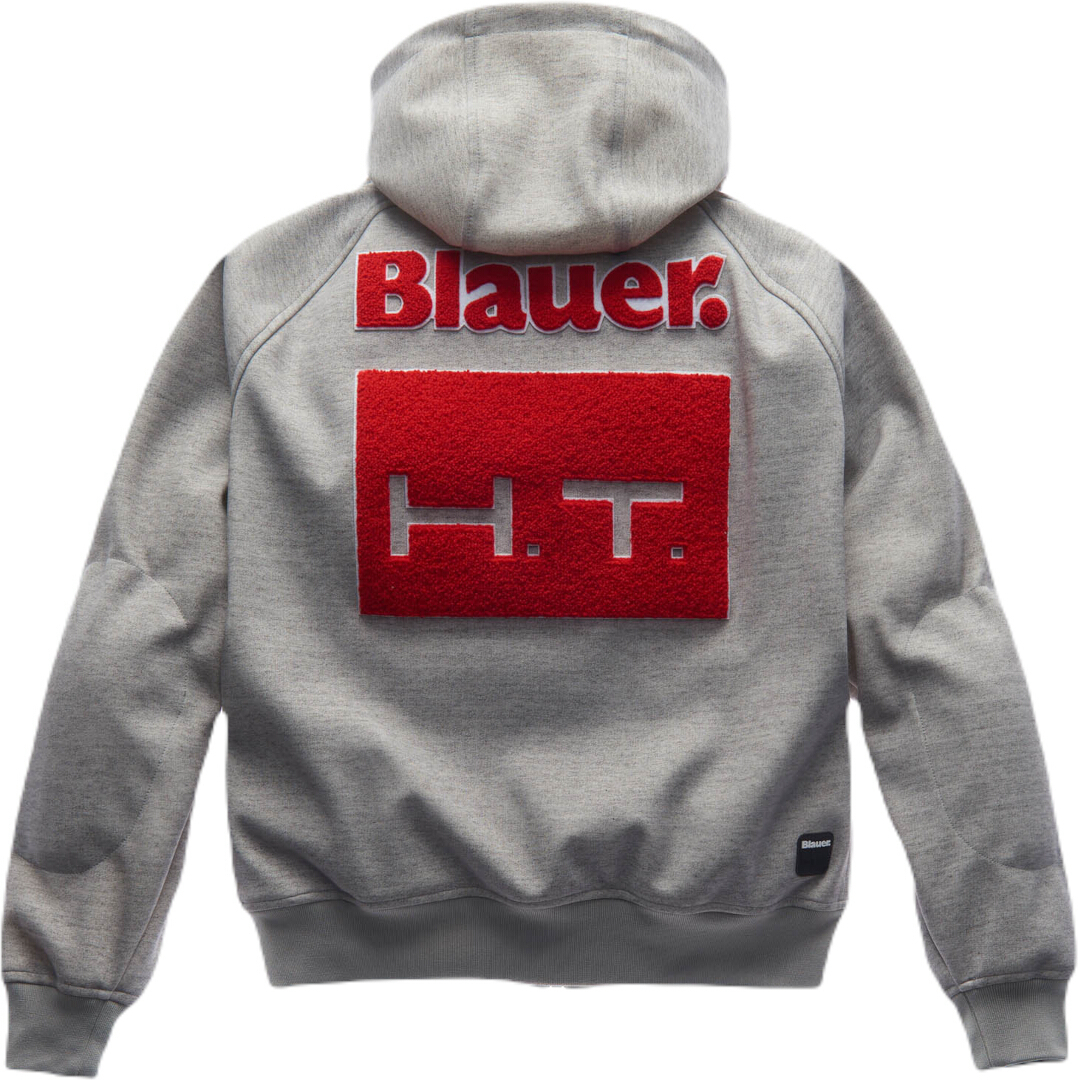 Blauer Easy Man Hanorac impermeabil pentru motocicletă cu fermoar Gri/Roșu XL Figura 2