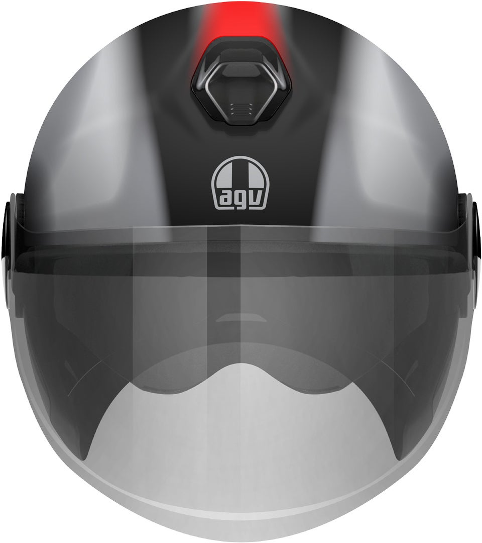 AGV Eteres Levanto Casco Jet nero/argento/rosso M (57/58) Figura 1